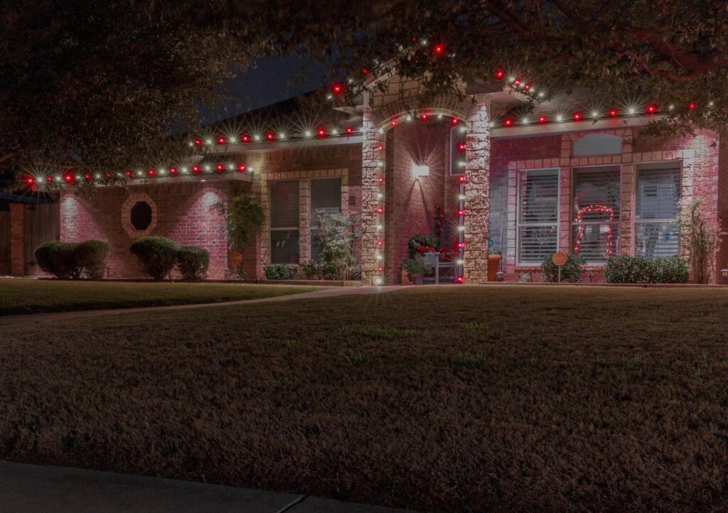 Christmas lighting installation Liberty Hill TX